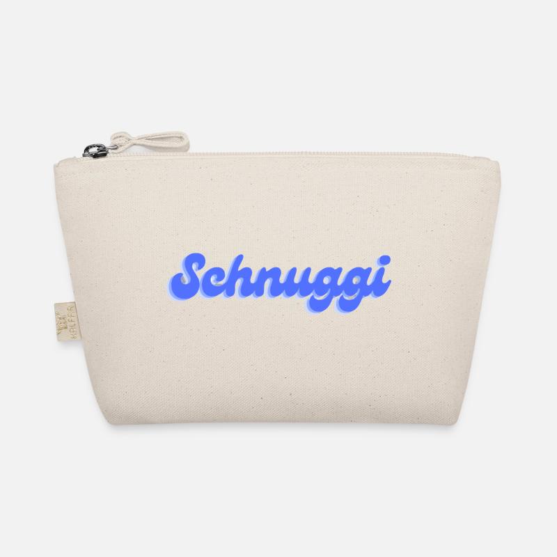 Schnuggi in blau - Bio-Täschchen - Natur