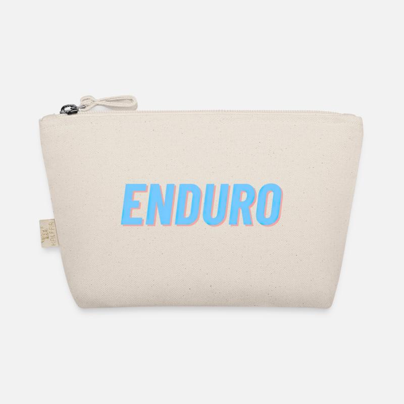 Enduro Motorrad Biker Motorradfahrer Offroad Cross - Bio-Täschchen - Natur