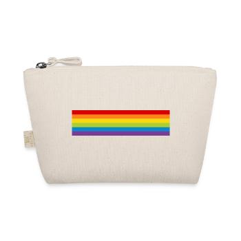 LGBT Pride Flag CSD Regenbogen Flagge Pride Month - Bio-Täschchen - Natur - Vorne