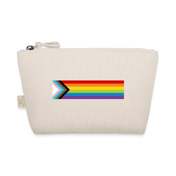 LGBTQ+ Pride Flag Neue Regenbogen Progress Flagge - Bio-Täschchen - Natur - Vorne
