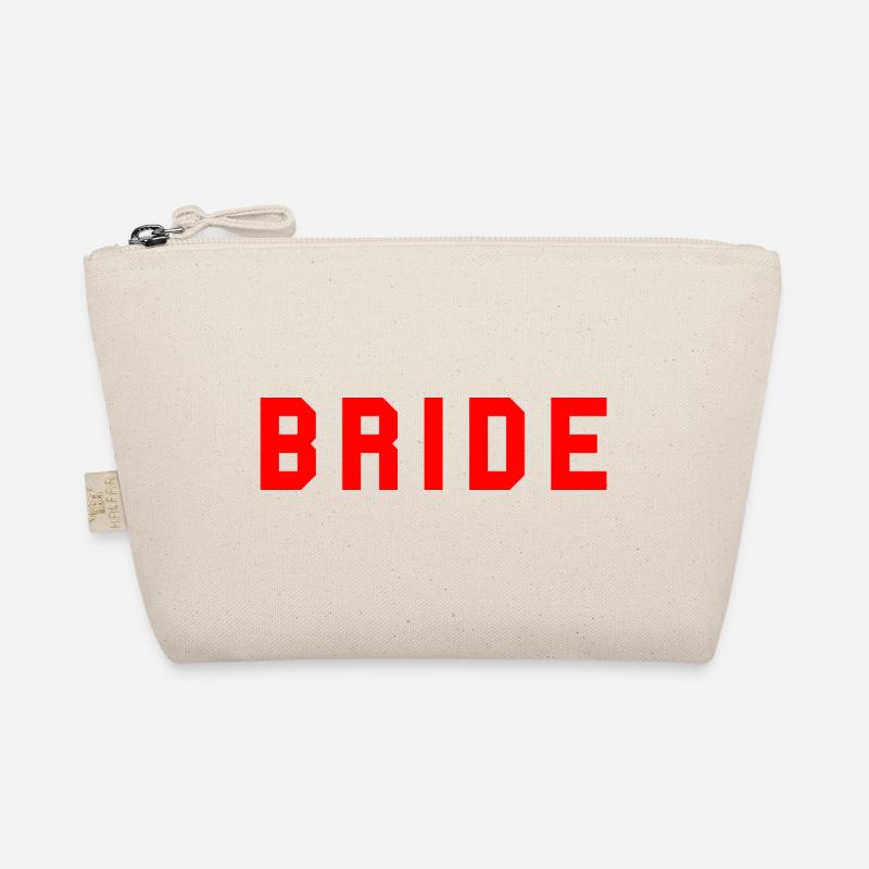 BRIDE College Design Rot - Bio-Täschchen - Natur