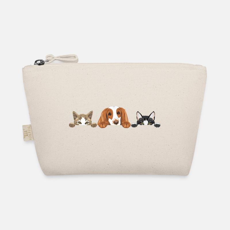 Cocker Spaniel Hund und zwei süße Katzen Bio-Täschchen
