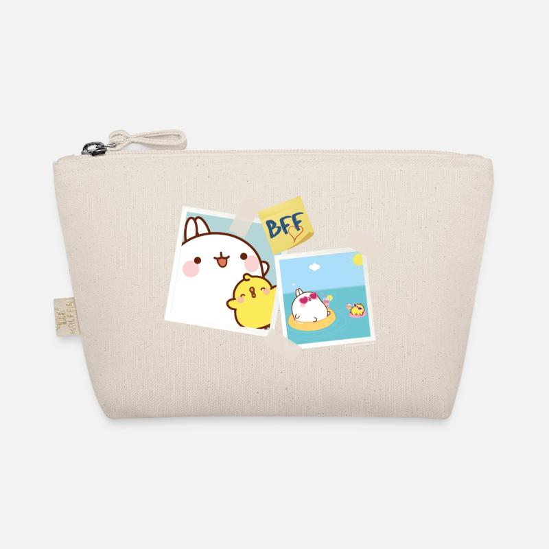 Molang Piu Piu BFF Beste Freunde - Bio-Täschchen - Natur