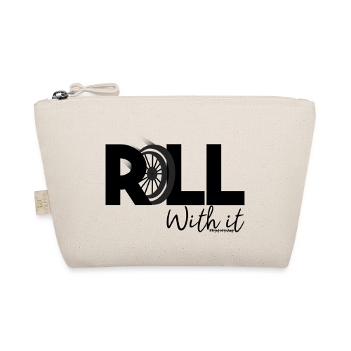 Amy's 'Roll with it' design (black text) - The Wee Pouch