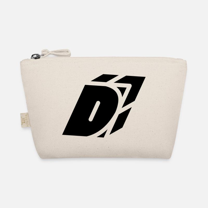 Abstract D letter Organic Pouch