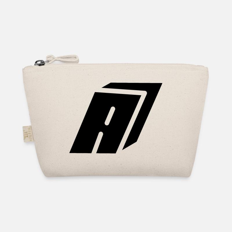 Abstract A letter Organic Pouch