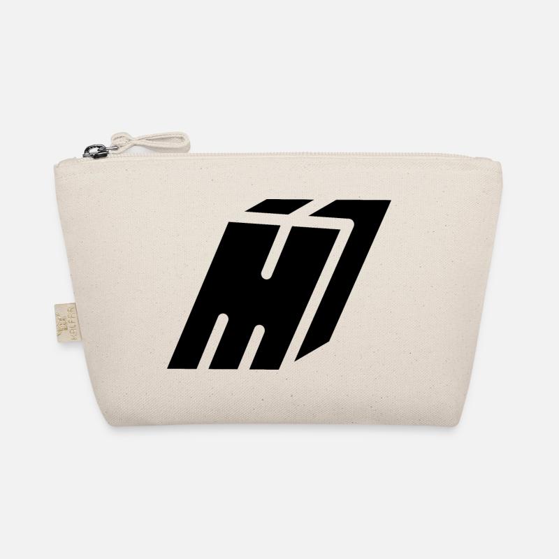 Abstract M letter Organic Pouch