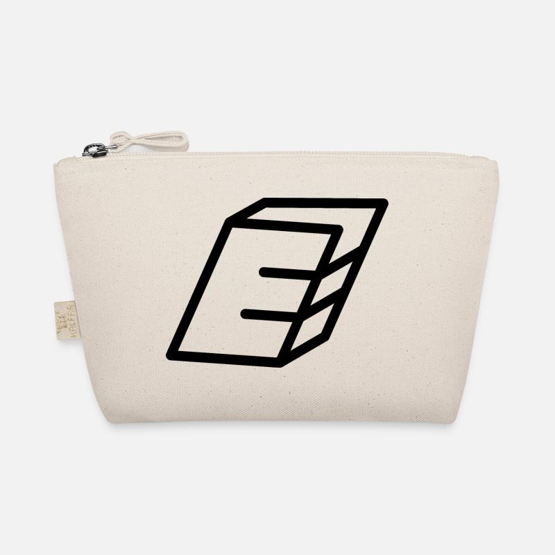 Outline Letter E Organic Pouch