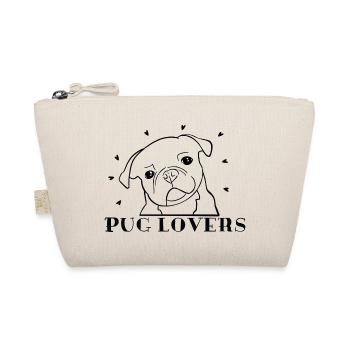PUG LOVERS - Organic Pouch - nature - Front