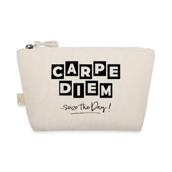 Carpe Diem in Black - Organic Pouch - nature - Front
