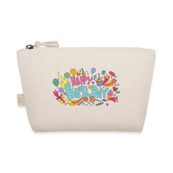 Birthday Wishes Happy Birthday - Organic Pouch - nature - Front