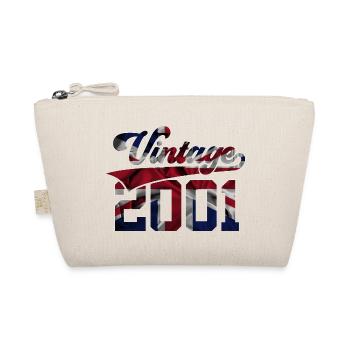VINTAGE 2001 UK 25TH BIRTHDAY - Organic Pouch - nature - Front