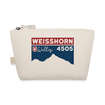 Weisshorn Valais High Altitude Tour Souvenir Mountain Guide Tour - Organic Pouch - nature - Front