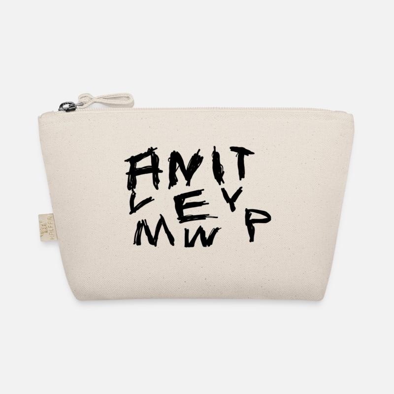 Graffiti-Handschrift Chaos Muster Bio-Täschchen