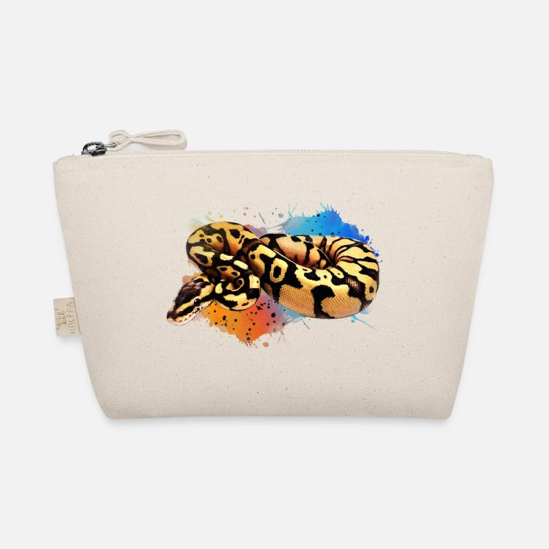 Ball Python Aquarell Reptile Keeper Snake Design - Bio-Täschchen - Natur