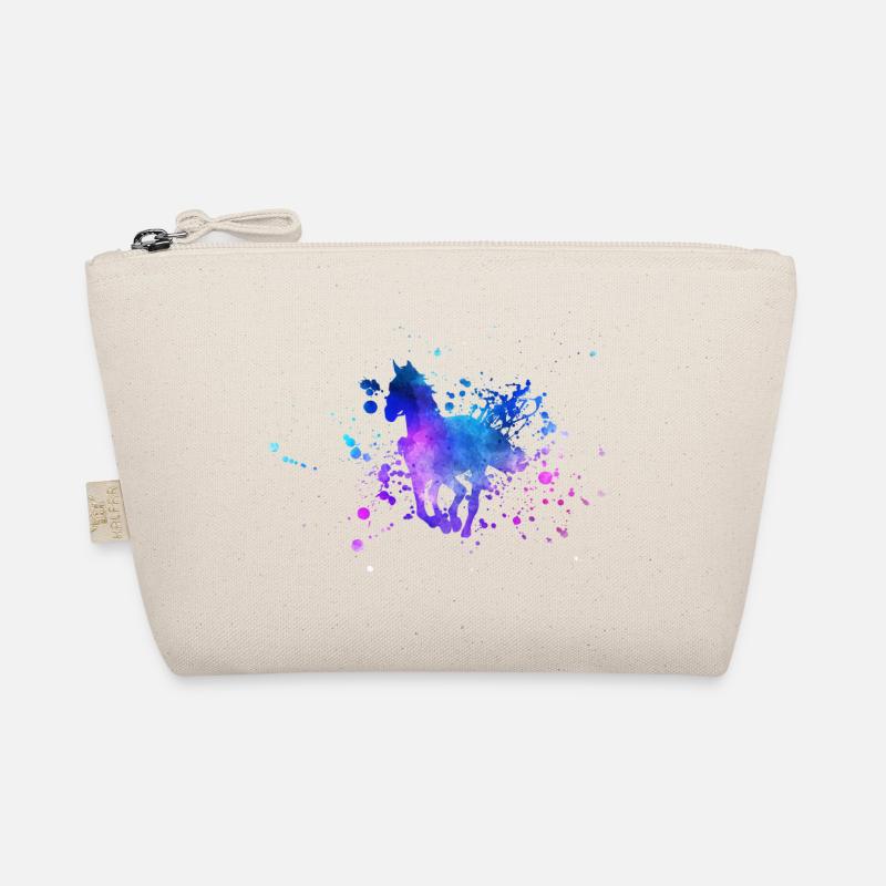 Aquarelle de silhouette de cheval Trousse biologique