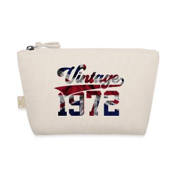 VINTAGE 1972 UK 54TH BIRTHDAY - Organic Pouch - nature - Front