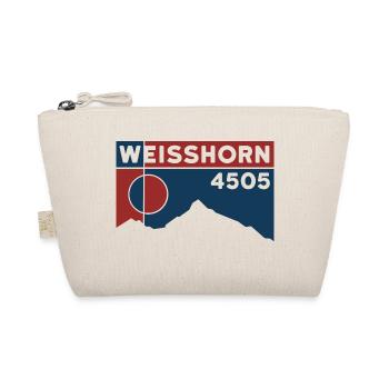Weisshorn Wallis Hochtour Tour Andenken Souvenir - Bio-Täschchen - Natur - Vorne