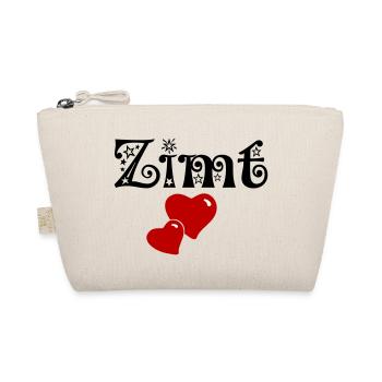 Zimt & Zucker Partnerlook Liebe Valentinstag Herz - Bio-Täschchen - Natur - Vorne