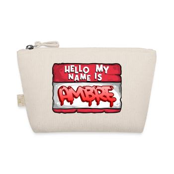 Prénom Ambre - Trousse biologique - nature - Devant
