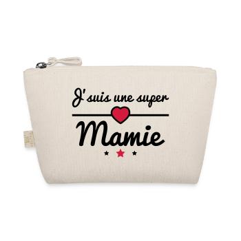 Super mamie, cadeau grand-mère, mamy, mami - Trousse biologique - nature - Devant