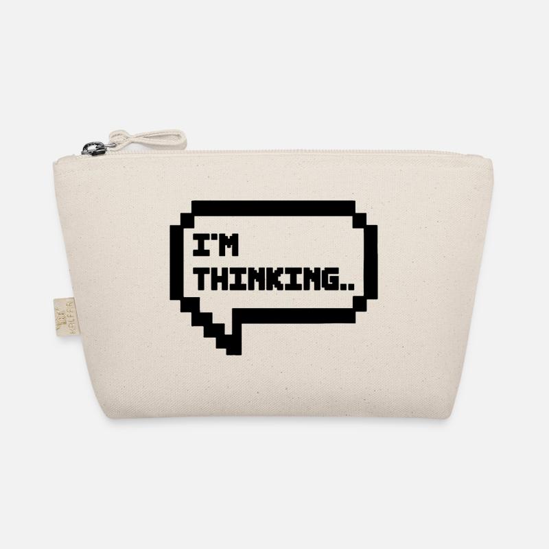 IM THINKING Computer Humor 8Bit Pixel Bio-Täschchen