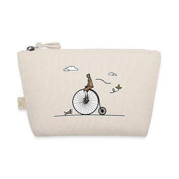 Antique bike - Organic Pouch - nature - Front