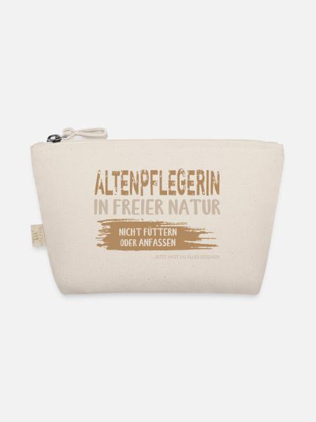 Altenpflegerin in freier Natur. Altenpflege. - Bio-Täschchen - Natur