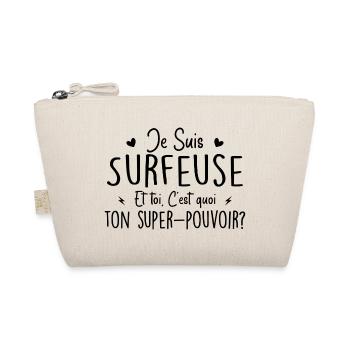 I'm a surfer. What's your superpower? - Organic Pouch - nature - Front