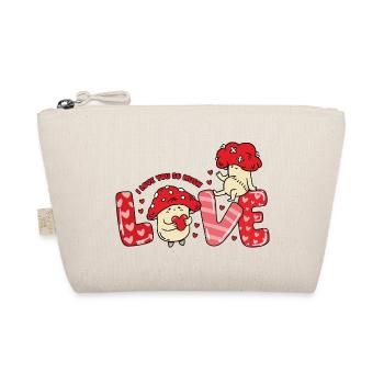 Pilze Liebe Herz Paare Pilz Sprüche Valentinstag - Bio-Täschchen - Natur - Vorne
