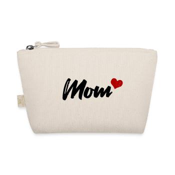 Mom Heart - Organic Pouch - nature - Front
