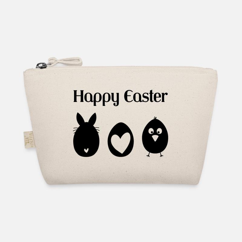 Happy Easter - Bio-Täschchen - Natur
