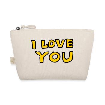 I Love You - Bio-Täschchen - Natur - Vorne
