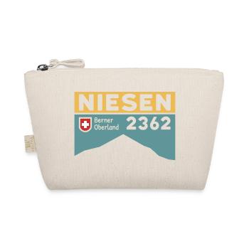 Niesen Hiking Hike Stair Run Height Souvenir - Organic Pouch - nature - Front