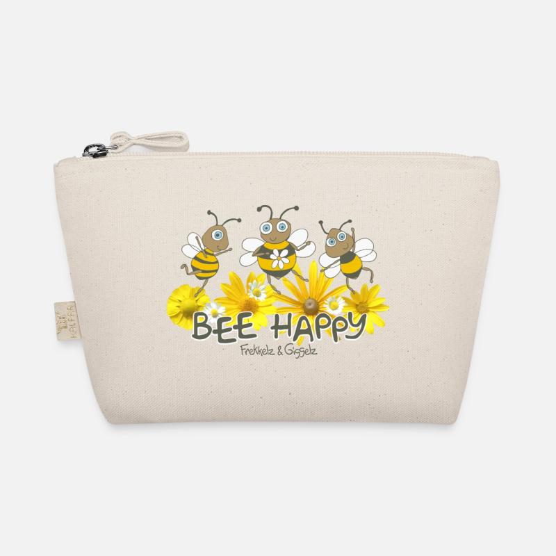 Bee Happy - Bio-Täschchen - Natur