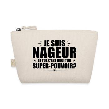 I'm a swimmer. What's your superpower? - Organic Pouch - nature - Front