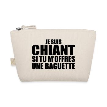 Homme qui adore : Baguette. Design Drôle Humour - Trousse biologique - nature - Devant