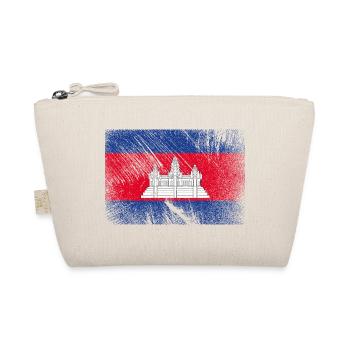 Drapeau du Cambodge - Vintage Grunge - Trousse biologique - nature - Devant