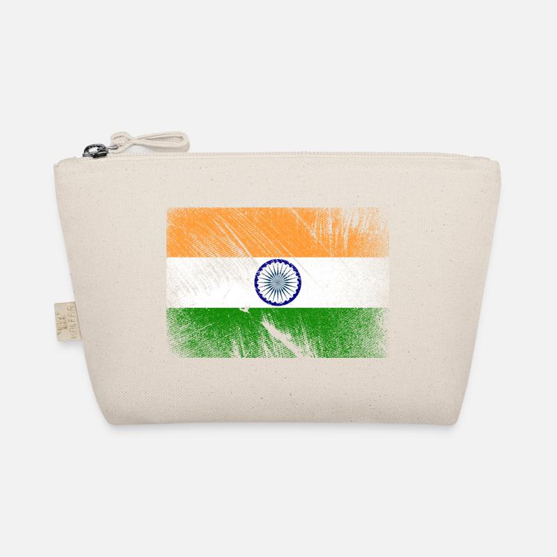 Drapeau de l'Inde - grunge vintage Trousse biologique