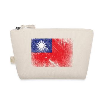Drapeau de Taiwan - grunge vintage - Trousse biologique - nature - Devant