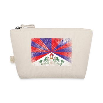 Drapeau du Tibet - brosse grunge - Trousse biologique - nature - Devant