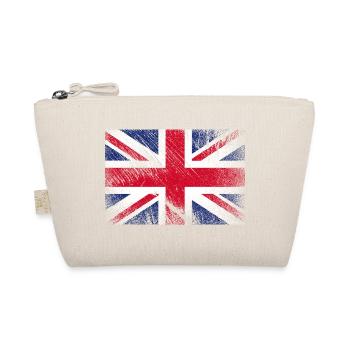 United Kingdom Flagge - Vintage Grunge - Bio-Täschchen - Natur - Vorne