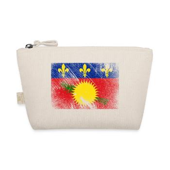 Drapeau de la Guadeloupe - Vintage Grunge - Trousse biologique - nature - Devant