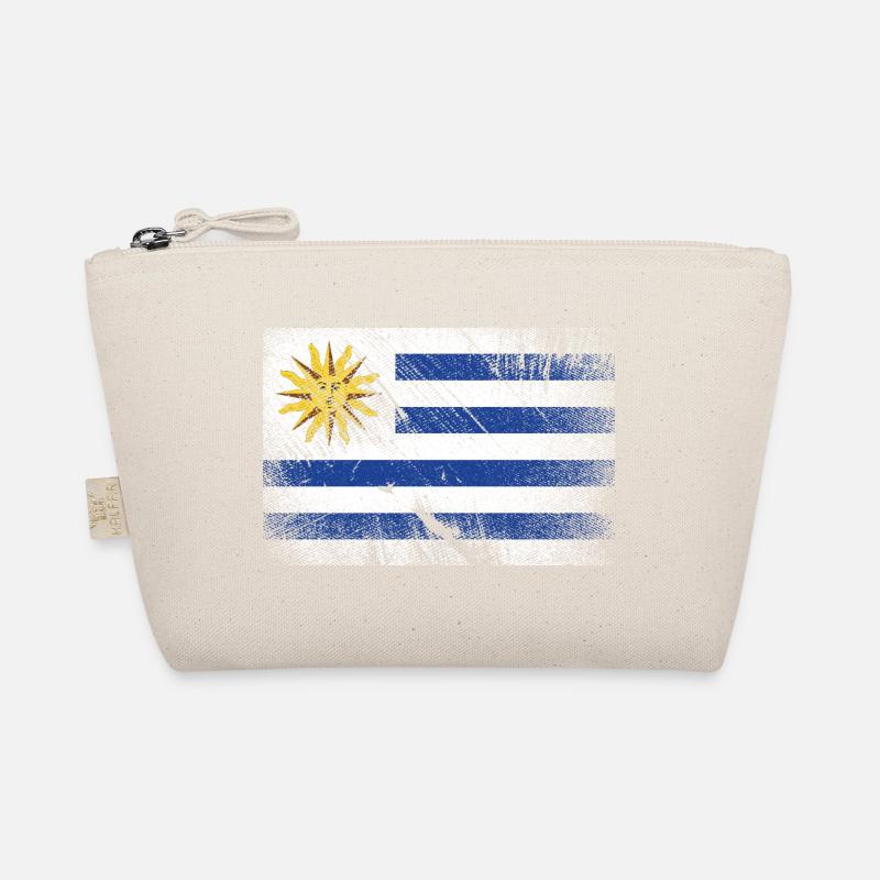 Drapeau de l’Uruguay - Vintage Grunge Trousse biologique