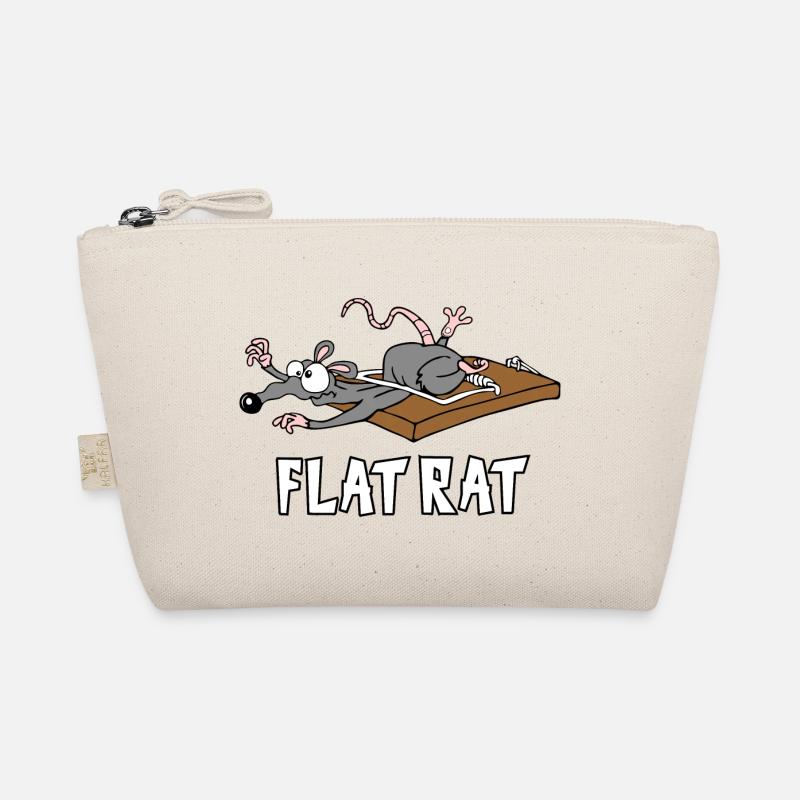 Flat Rat - Bio-Täschchen - Natur
