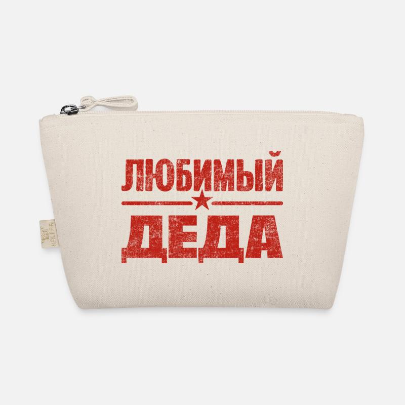 Bester Opa der Welt Spruch auf Russisch Outfit - Bio-Täschchen - Natur