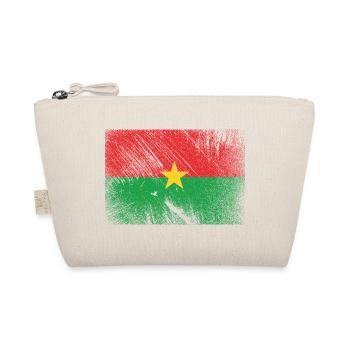 Burkina Faso Flag - Vintage Grunge - Organic Pouch - nature - Front