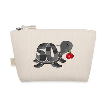 Turtle celebrates its 50th birthday - Organic Pouch - nature - Front