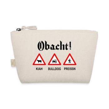Obacht Lustige Sprüche Humor - Bio-Täschchen - Natur - Vorne