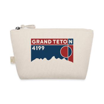 Grand Teton Finisher Hiking Wyoming Keepsake Gift - Organic Pouch - nature - Front